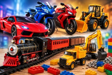 Toy Cars, Trains & Vehicles