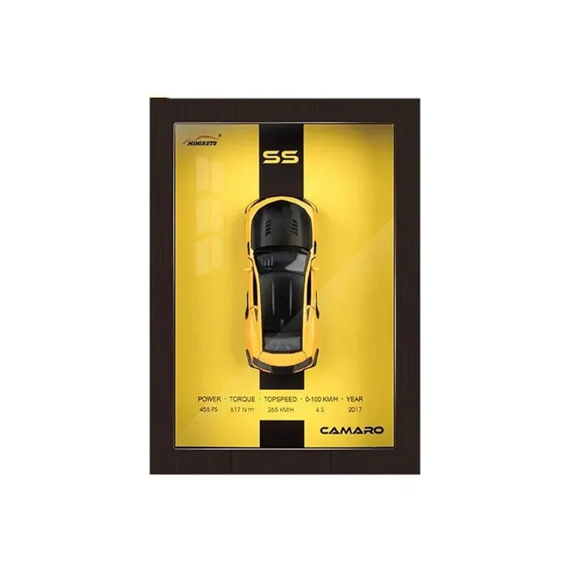 Camaro Yellow Car 3D Frame — view 5 | i-robox