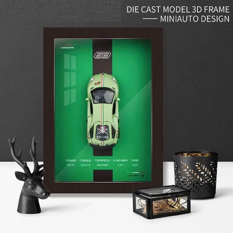 Die Cast Model 3D Frame MiniAuto Design — view 2 | i-robox