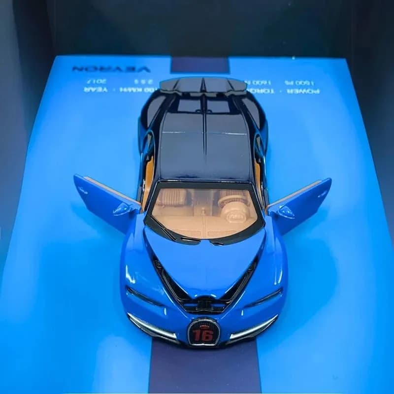 Bugatti Veyron 3D Hypercar Art Frame – Racing Blue - Buy Online | i-robox