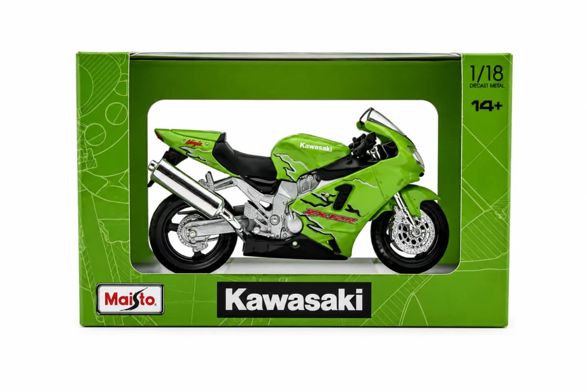 Kawasaki Ninja ZX-12R Vintage Sport Toy Motorcycle image 5