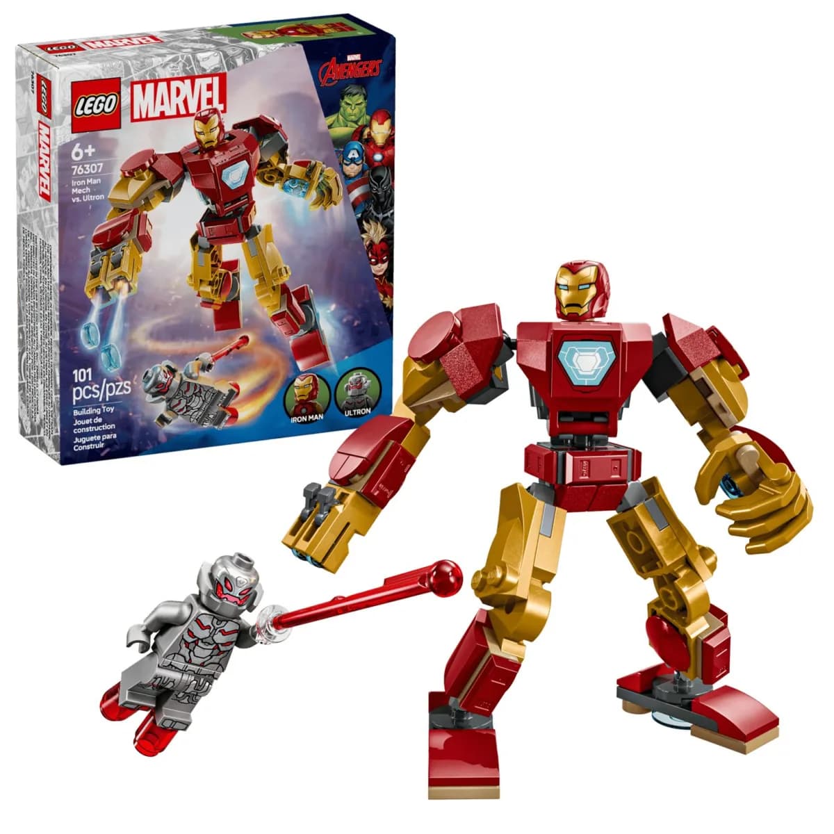 LEGO Marvel Iron Man Mech vs. Ultron — view 4 | i-robox