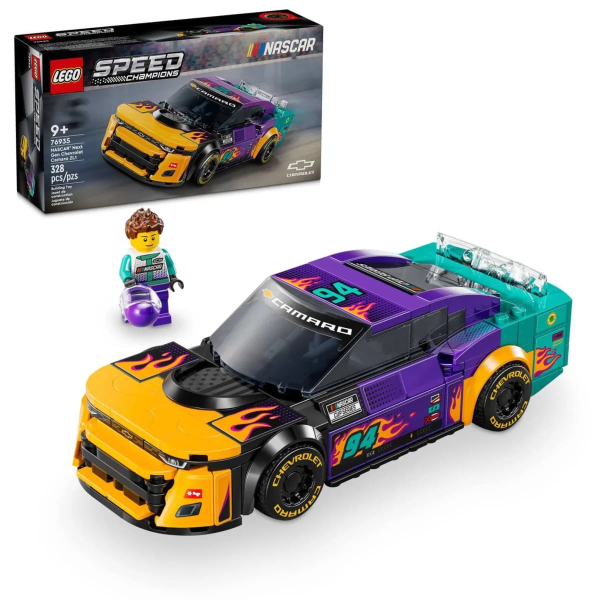 LEGO Speed Champions NASCAR® Next Gen Chevrolet Camaro ZL1 — view 3 | i-robox