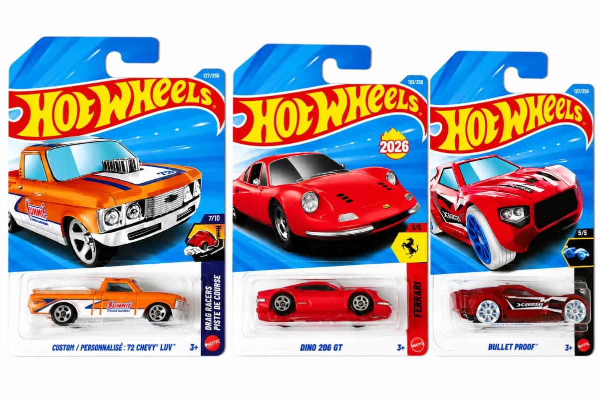 Custom '72 Chevy Luv, Dino 206 GT and Bullet Proof (Pack of 3) image 1