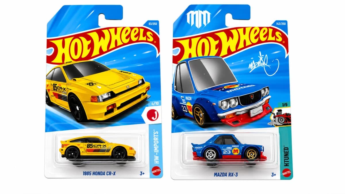 1985 Honda CR-X and Mazda RX-3 (Pack of 2) image 1