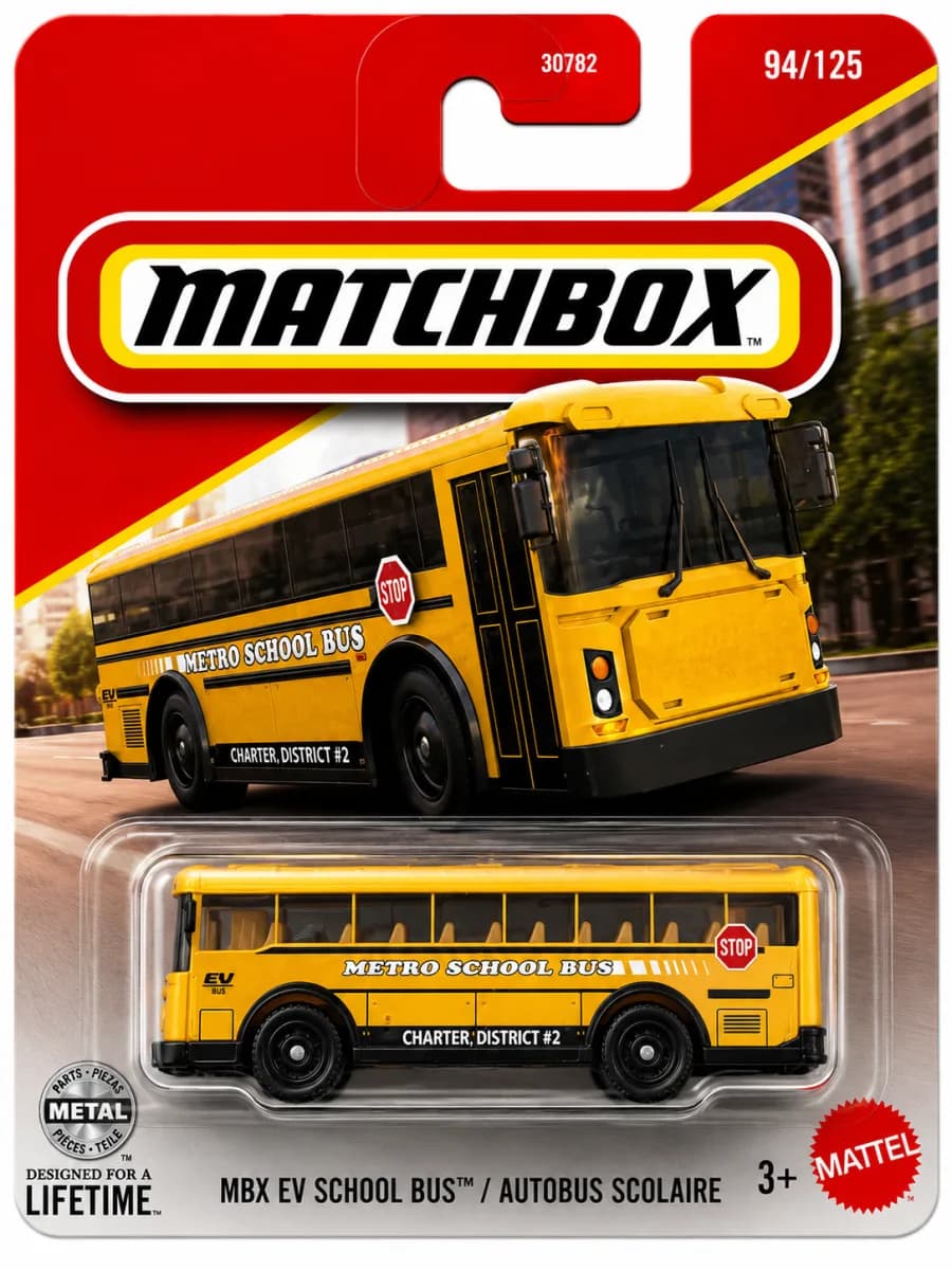 MBX EV School Bus Die-Cast Toy Vehicle image 1