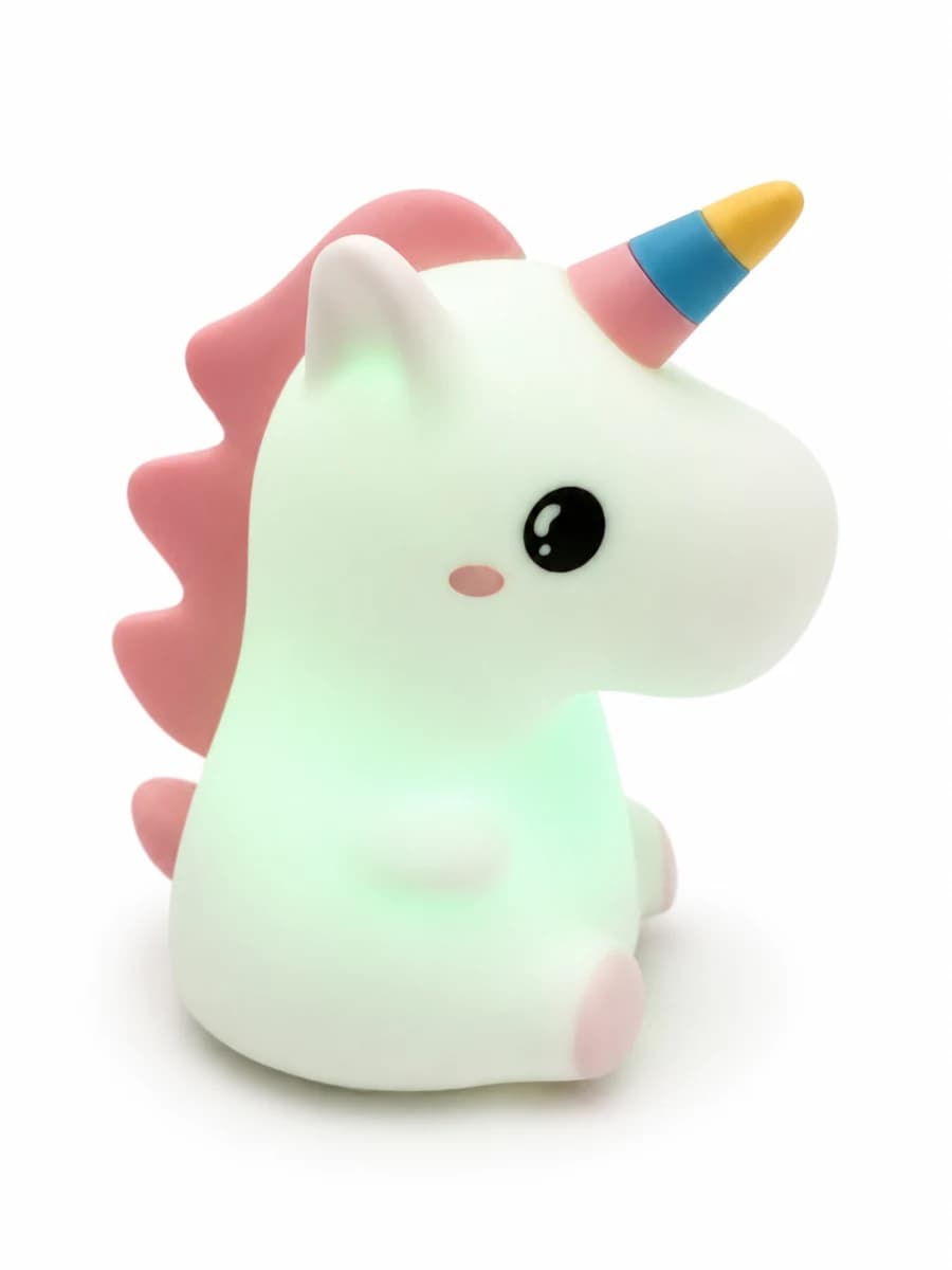 Cute Silicone Unicorn Multicolor LED Night Light image 2