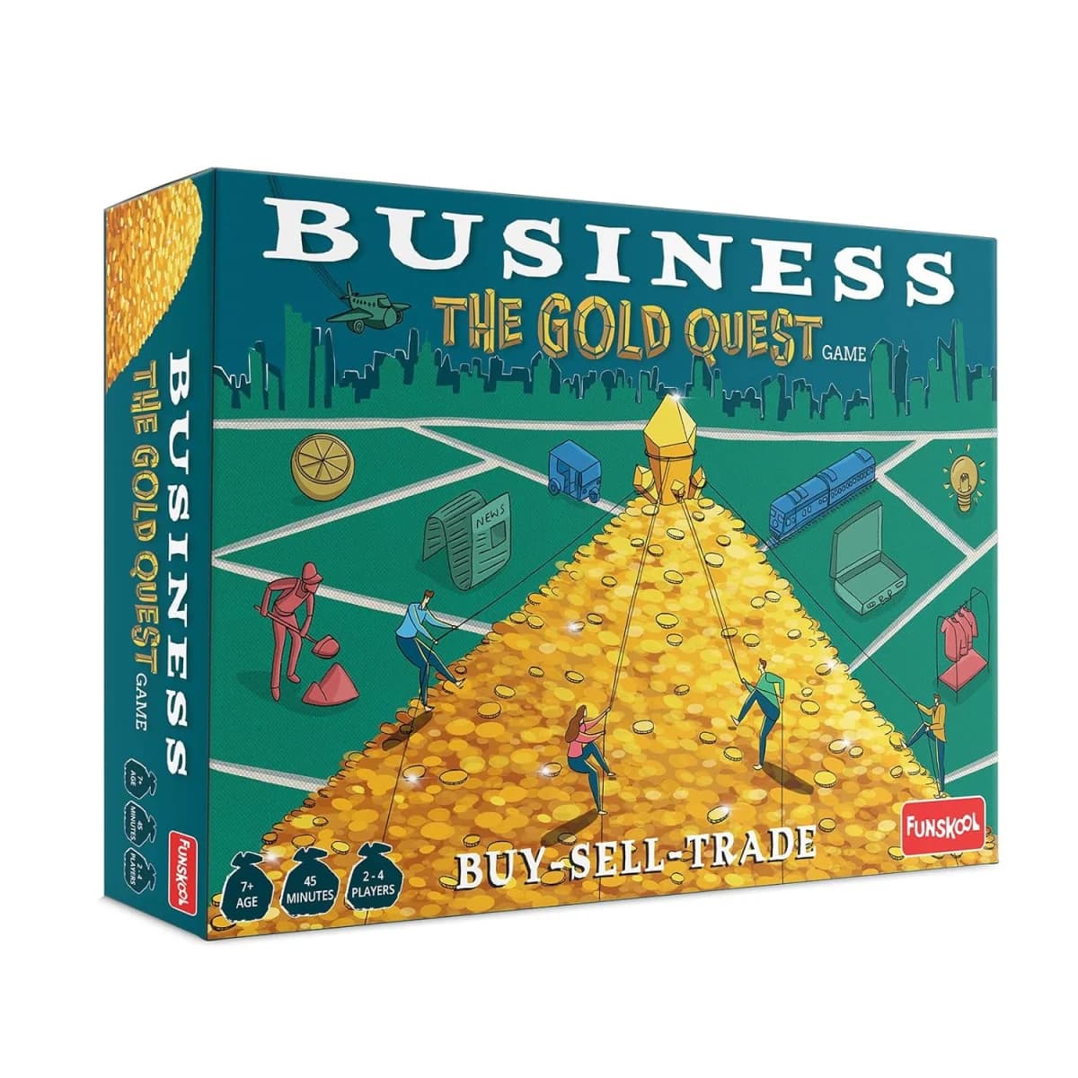 Funskool Business: The Gold Quest Strategy Board Game - Buy Online | i-robox