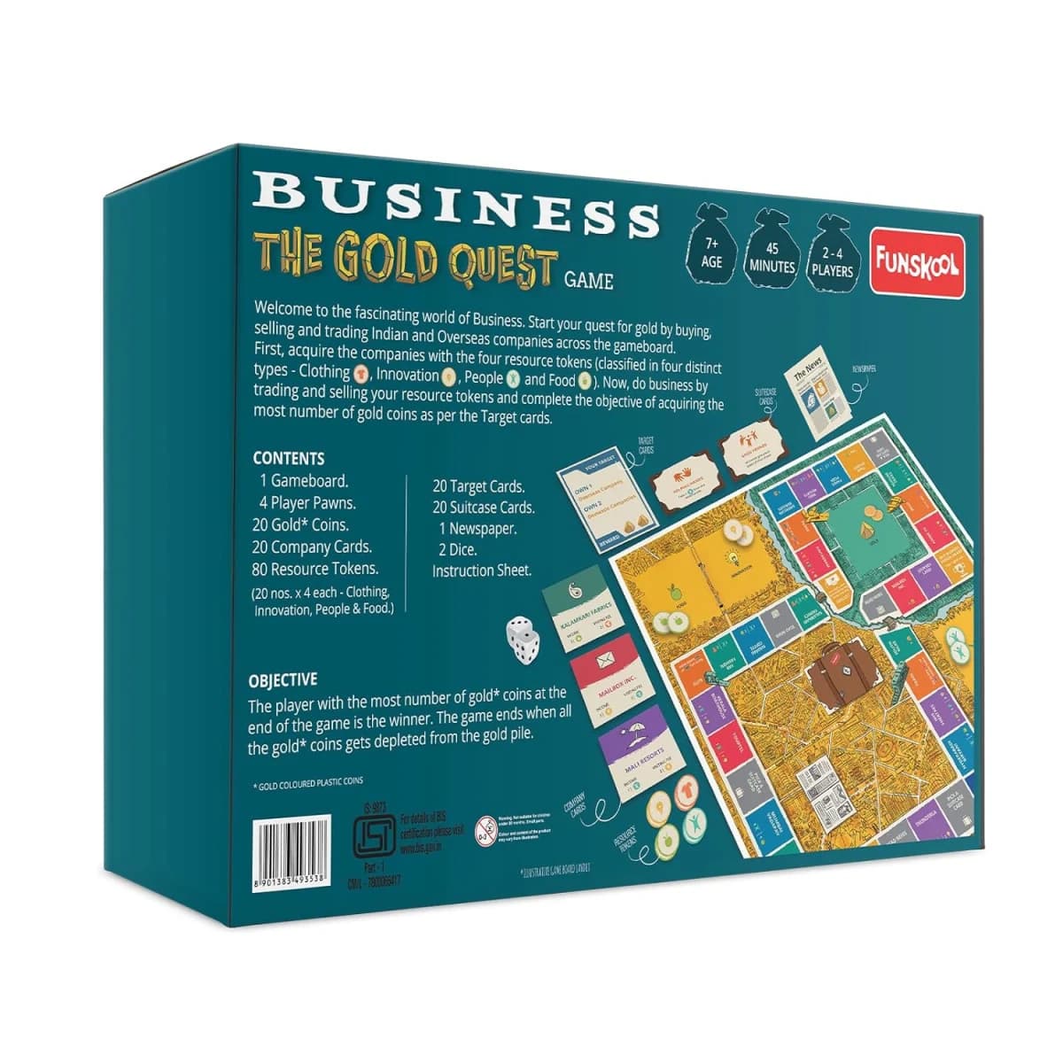 Funskool Business: The Gold Quest Strategy Board Game — view 3 | i-robox