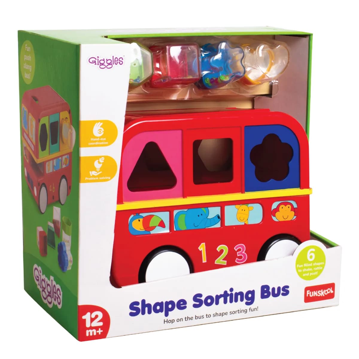 Funskool Giggles Interactive Shape Sorting Bus - Buy Online | i-robox