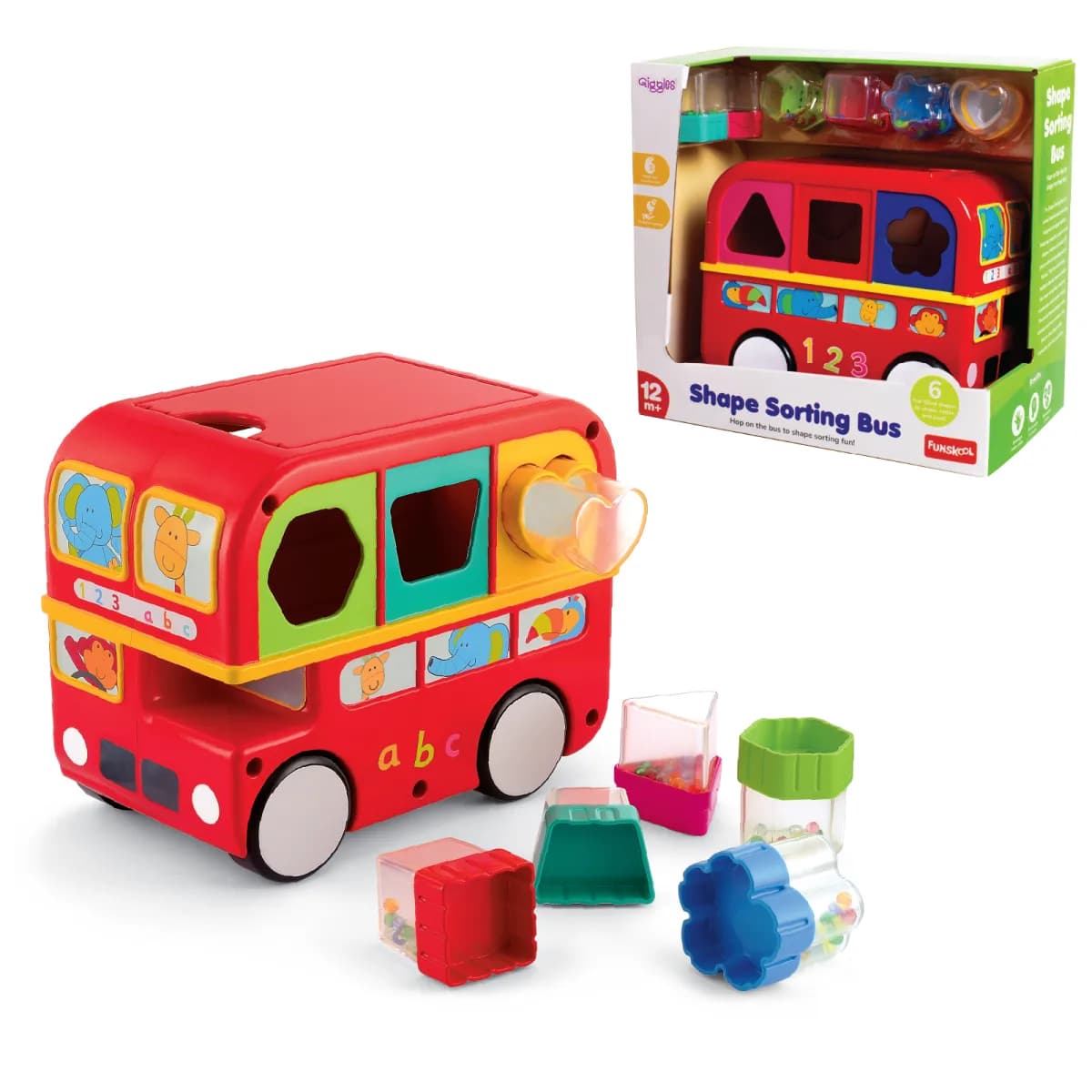 Funskool Giggles Interactive Shape Sorting Bus — view 2 | i-robox