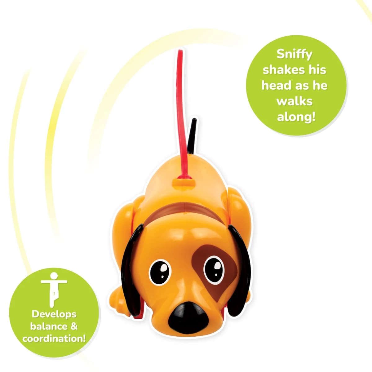 Funskool Giggles Sniffy The Dog Toddler Pull-Along Toy — view 4 | i-robox