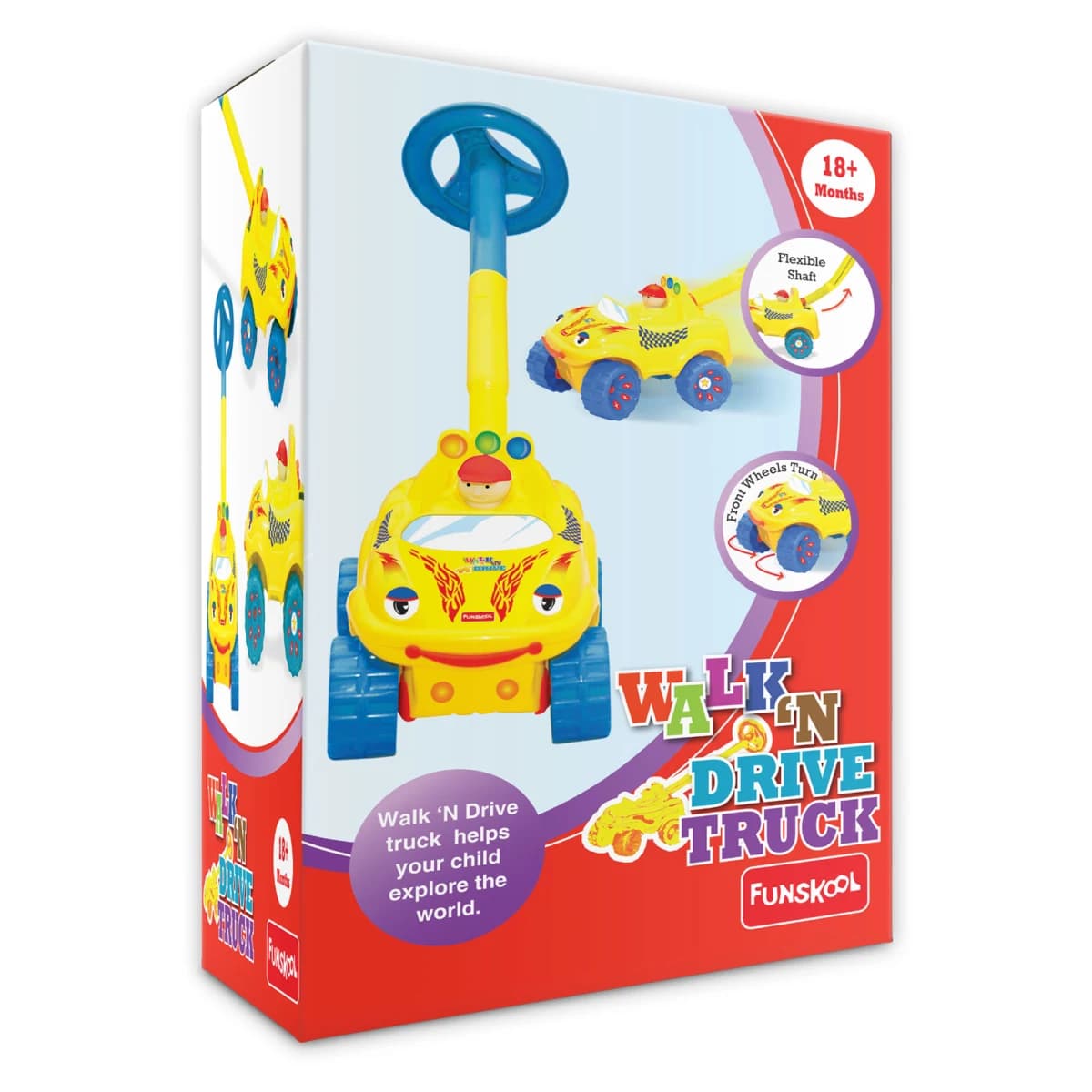 Funskool Walk 'N Drive Push Truck Activity Set - Buy Online | i-robox