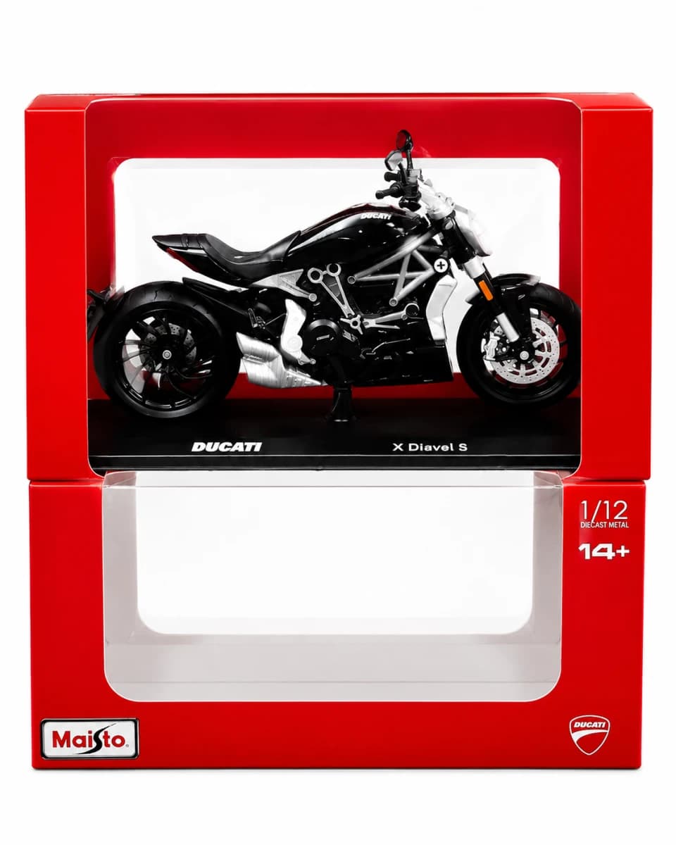 Ducati XDiavel S Premium Die-Cast Toy Motorcycle (Black) — view 2 | i-robox
