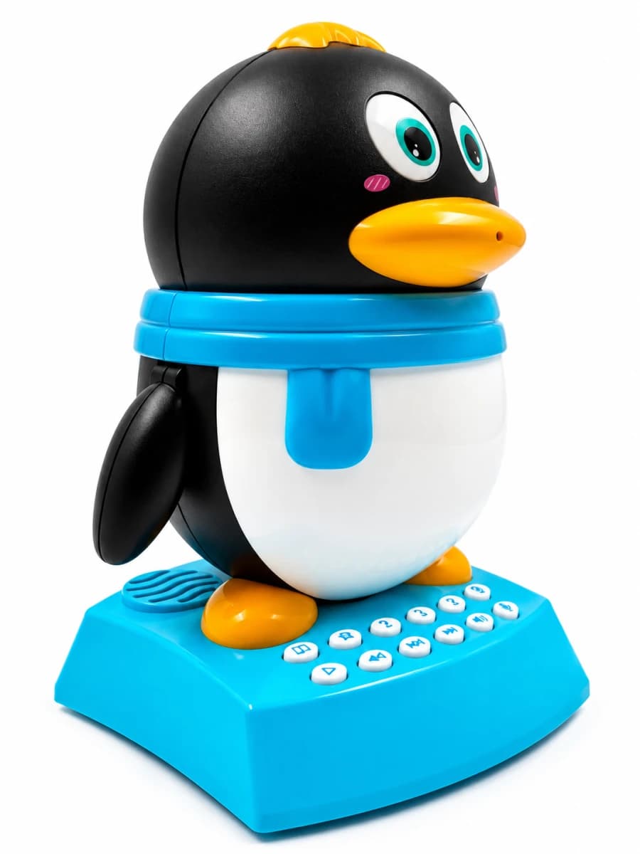 Interactive Penguin Learning Robotic Toy - Blue — view 2 | i-robox