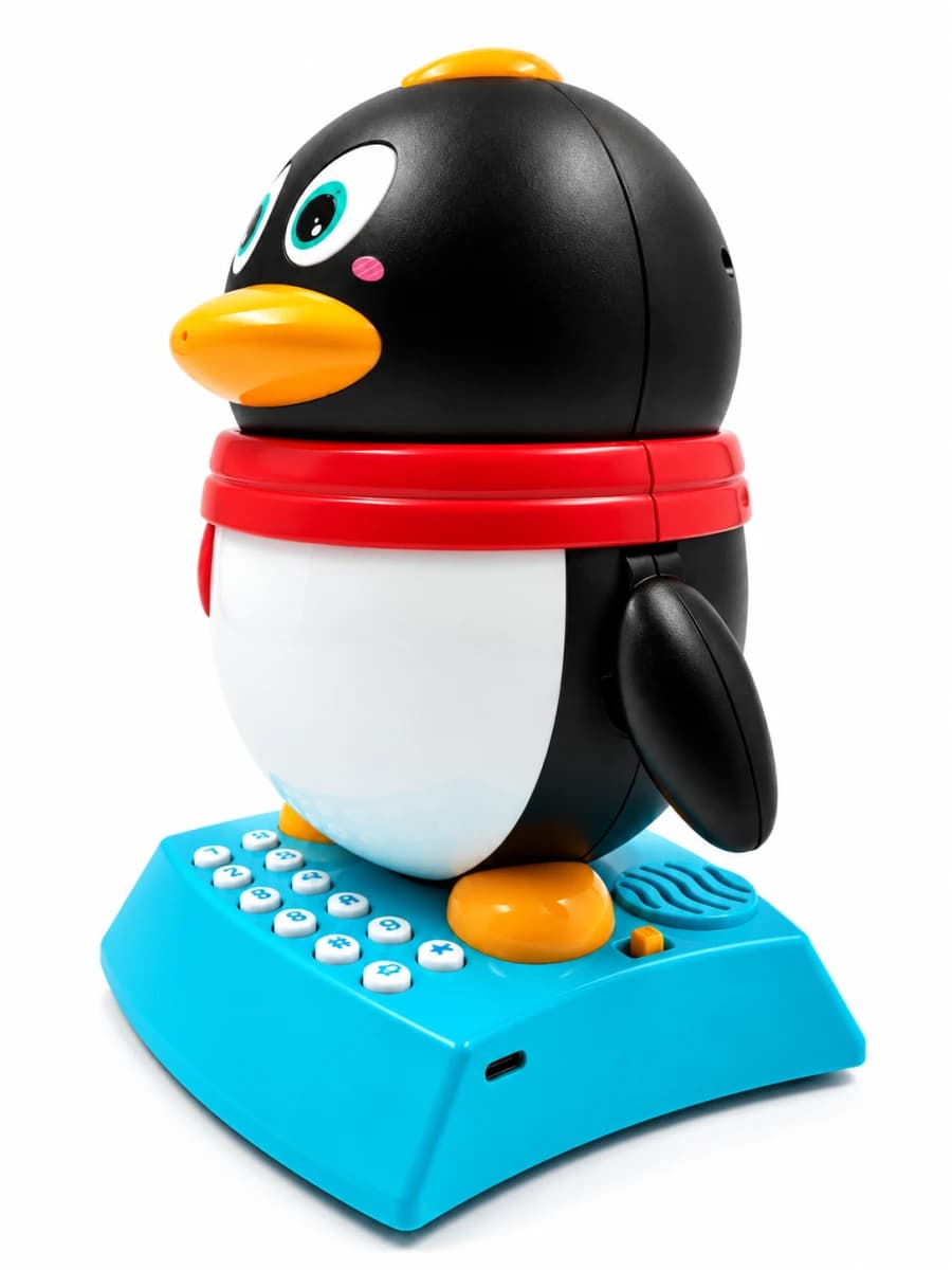 Interactive Penguin Learning Robotic Toy - Red — view 2 | i-robox