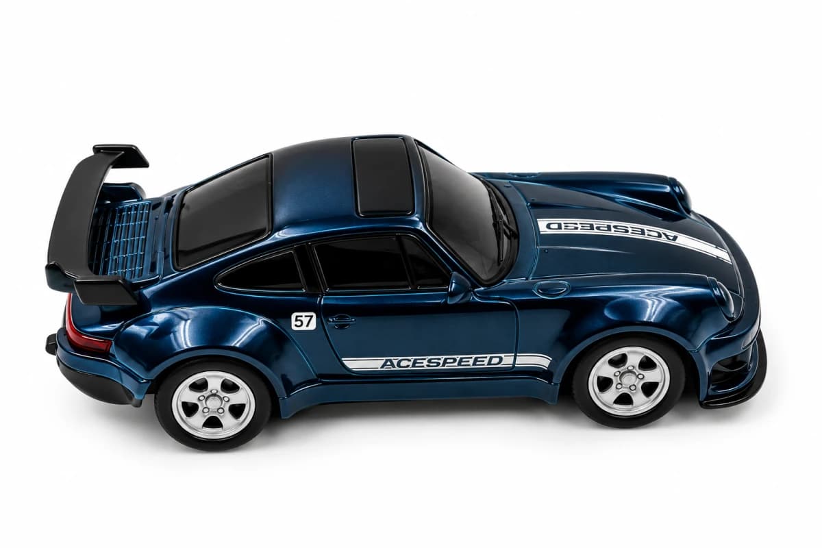 Desktop Drift Car – 4WD RC Racing Car - Blue — view 3 | i-robox